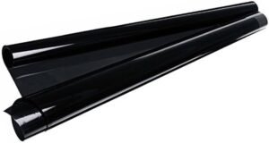 2 Rolls 10 Window Tint Film Dark Black Privacy Shade for Home Office Car 10M Adhesive Film for Auto Front Windshield Heat UV Block Scratch Resistant