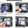 2 pcs Blind Spot Mirrors 2 Round HD Glass Convex 360° Wide Angle Side Rear View Mirror with ABS Housing for Cars SUV and Trucks Silver Pack of 2