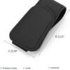 Magnetic Leather Sunglass Holder for Car Sunglasses Clip for Car Visor Auto Interior Accessories Universal for Different Size Eyeglasses (Black)