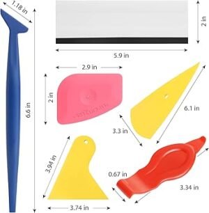 DIYSELF Window Tint Kit for Cars 45 Pcs Vehicle Glass Protective Film Wrapping Set Squeegee for Vinyl Vinyl Wrap Tools Window Tint Tools Car Film Kit