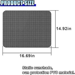 4PCS Car Side Window Sunshade Block UV Rays Privacy Protector Car Static Cling Film Sticker Reusable Washable Auto Shade Stickers for Heat Glare Protection Window Film for Most Cars