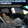 4PCS Car Side Window Sunshade Block UV Rays Privacy Protector Car Static Cling Film Sticker Reusable Washable Auto Shade Stickers for Heat Glare Protection Window Film for Most Cars