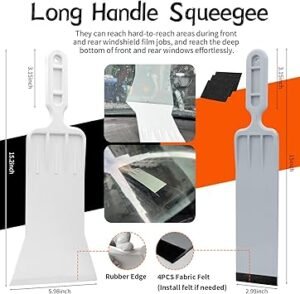 Car Window Tint Tools Kit Vinyl Wrap Tool Car Windshield Back Window Tinting Tools Car Tint Squeegee Kit Automotive Window Film Tinting Kit for Car Wrapping Vinyl Film Installation