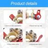 Car Battery Terminal Connectors 2 Pcs 4 Way Quick Release Disconnect Car Battery Terminal for SAEJIS Type A Posts Compatible With Cars Vans Trucks and More