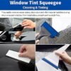 28 Pcs Car Window Tint Tools Kit Vinyl Wrap Tool Window Tint Squeegee Tools Vehicle Glass Protective Film Installation Kit Automotive Window Film Tinting Kit
