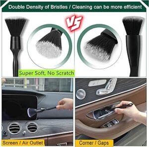 Car Interior Duster Detail Brush Cleaning Gel Kit Soft Dash Vent Dusting Slime Putty Detailing Brushes Accessories Essentials Supplies Tools for AutoTruckSUVRV