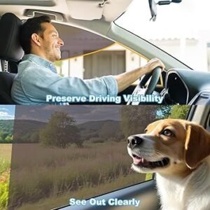 XCBYT Static Cling Car Window Shades 6PCS Sun Blocker for Car Windows Baby Reusable Side Window Sun Shade for Drivers Removable Window Tint for Cars Trucks RVs