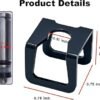 Jack Hoop Claw Clamp Clips Floor Jack Spare Parts Kit for 2 Ton Hydraulic Car Jacks 9mm 11mm Black Claw Clips Accessories（4PK）