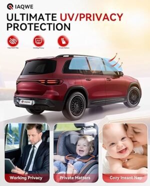 Ceramic Car Window Tint with 15 Percent VLT 24 in x 100M Privacy Window Tint for Car Blocks UV IR Rays Heat Glare Scratch ResistanceBlack