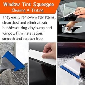 Car Window Tint Tools Kit Vinyl Wrap Tool Car Windshield Back Window Tinting Tools Car Tint Squeegee Kit Automotive Window Film Tinting Kit for Car Wrapping Vinyl Film Installation