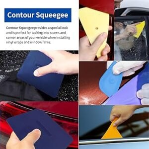 28 Pcs Car Window Tint Tools Kit Vinyl Wrap Tool Window Tint Squeegee Tools Vehicle Glass Protective Film Installation Kit Automotive Window Film Tinting Kit