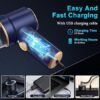 KMM Handheld Car Vacuum Cleaner 9000Pa Vacuum Cleaner and Air Duster 120W High Power Hand Held Vacuum with LED Light and MultiNozzles for Car Home Office Pet