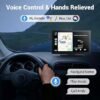Wireless Apple Carplay Screen for Car 4K Dash Cam 9 Portable Apple Carplay Android Auto Car Stereo with 1080p Backup Camera GPS NavigationMirror LinkVoice ControlBluetooth