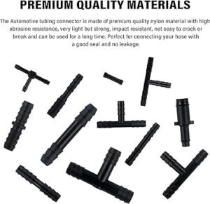 115PCS Car Vacuum Hose Connector Assortment12 Sizes Vacuum Tube Vacuum Line Kit with TeeStraightReducer ConnectorHeat Resistant 240 (460) Car Spare Parts for Car Truck SUV