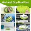 anngrowy 62 Microfiber Car Wash Brush Mop Kit Mitt Sponge with Long Handle Car Cleaning Supplies Kit Duster Washing Car Tools Accessories 1 Chenille ScratchFree Replacement Head Aluminum Alloy Pole