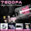 Viewsun 17pcs Car Cleaning Kit Pink Car Interior Detailing Kit with High Power Handheld Vacuum Detailing Brush Set Windshield Cleaner Cleaning Gel Complete Auto Accessories for Women Gift