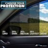 TRUE LINE Automotive 2ply Nano Carbon Window Tint Film for Cars 50 Tint (22'' W x 10' Long) Blocks 99 UV Rays Heat Privacy Protection DIY Install