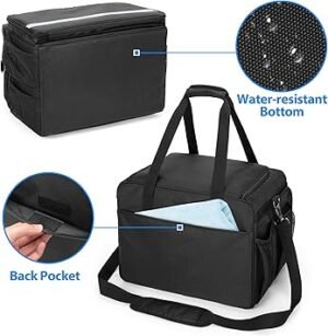samdew Large Detailing Bag Detail Organizer for Auto Detailing Supplies Storage Car Cleaning Caddy for Vehicle Wash Tools Car Care Box for Detailing Bottles Towel Buffer and More Bag Only