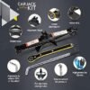 Car Jack Kit | Scissor Jack for Car 2 Ton (4400 lbs) Tire Jack Tool Kit | Portable Ideal for SUV and Auto Universal Kit with Lug Wrench | Heavy Duty Material