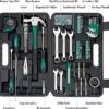 Cartman 148 Piece Automotive and Household Tool Set Perfect for Car Enthusiasts and DIY Home Repairs Green
