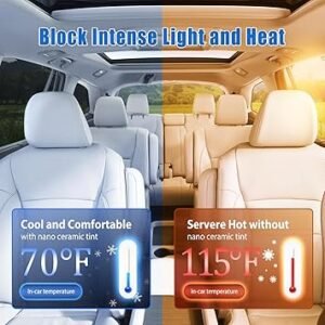 ARANA Nano Ceramic Window Tint Car 35 Percent Automotive 35 Window Tint Privacy Film for Car Trucks 99 UV Heat Blocking Anti Glare Scratch 20 in x 10M