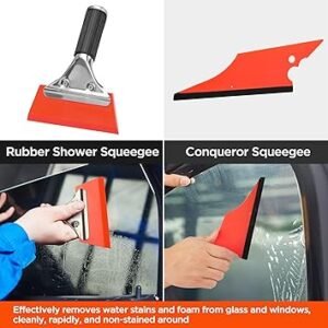 ValueMax Window Tint Kit 10PCS Car Vinyl Wrap Tools Protective Film Installation Set Including Rubber Vinyl Squeegees Felt Squeegees Safety Cutter Knife Utility Knife with Blades