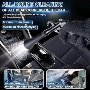 Car Cleaning Gun Detailing Interior Dryer Air Blow Gun High Pressure Blower Gun Car Detailing Kit Interior Cleaner Car Detailing Tools for Car Quickly Blasts Dirt and Dust Works with Air